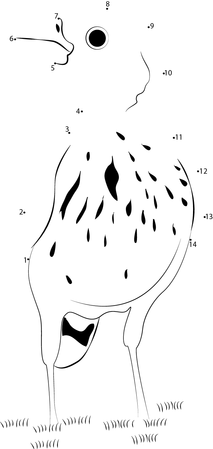 Lark Bunting In Ground dot to dot worksheets