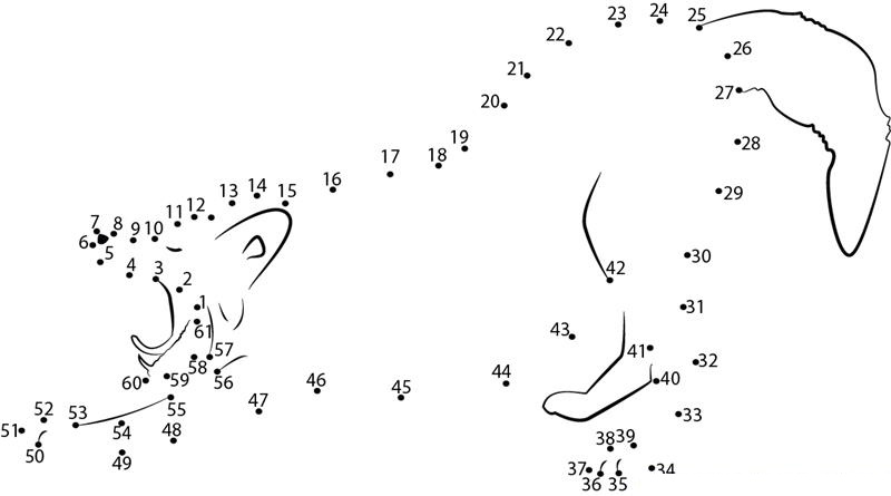 Coyote Fast Runner printable dot to dot worksheet