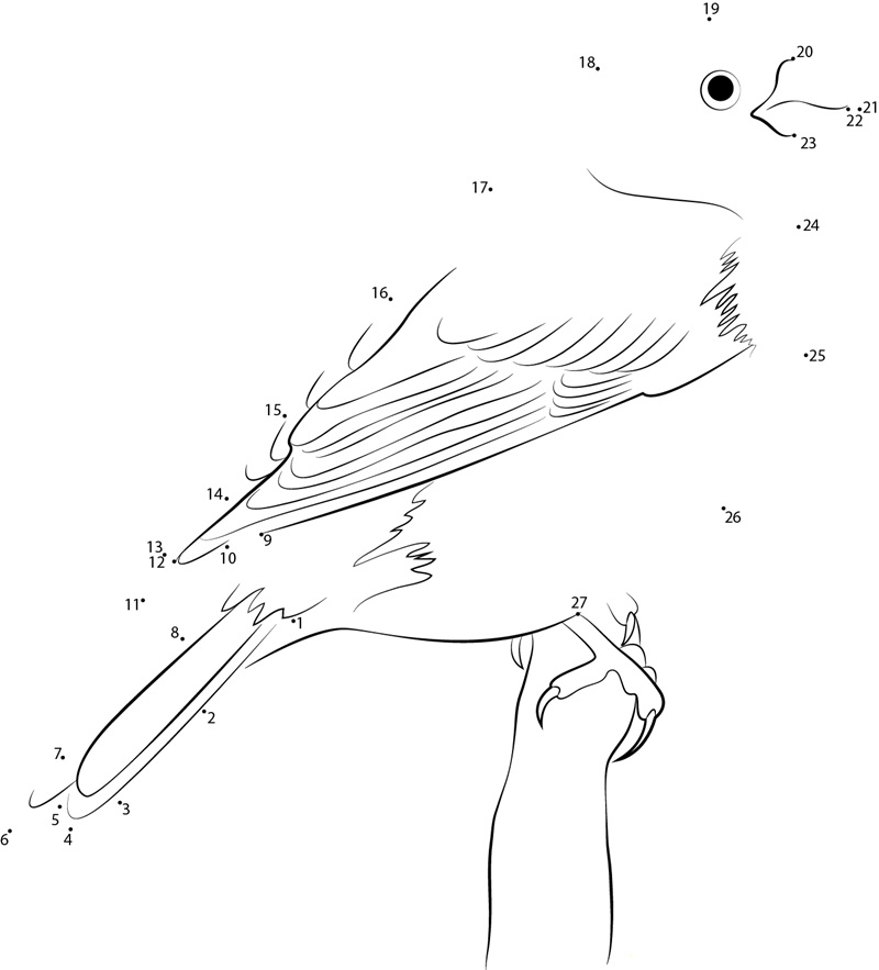 Pine Grosbeak In Canada dot to dot worksheets