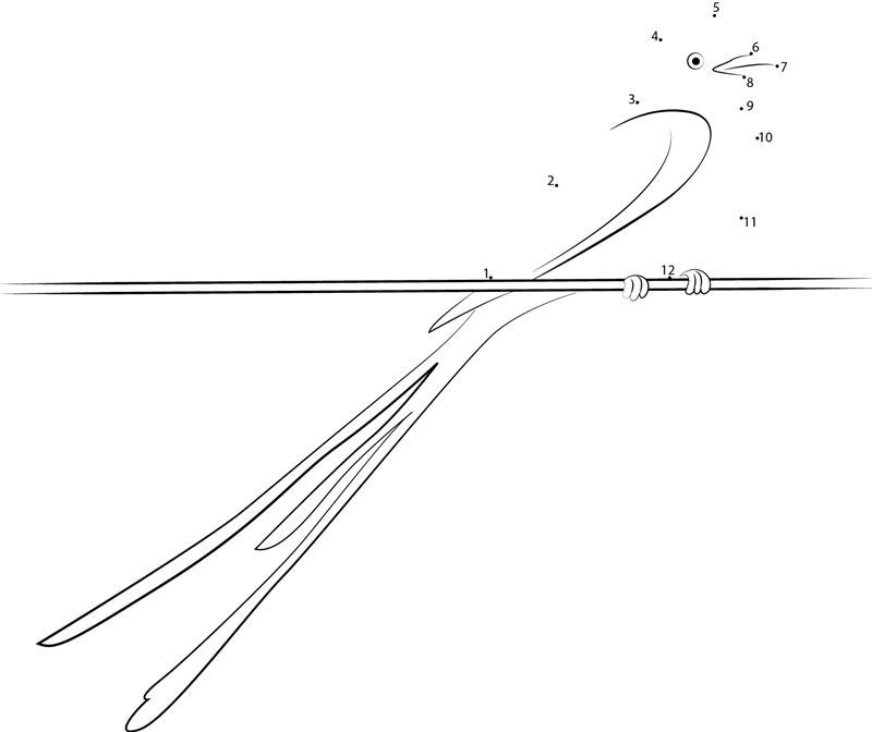 Male Scissortailed Flycatcher dot to dot worksheets