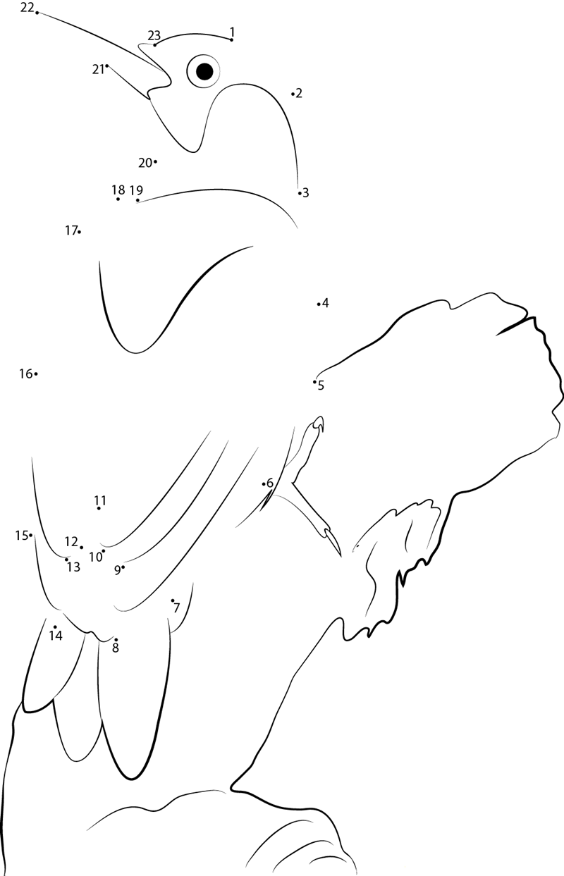 Green Woodpecker printable dot to dot worksheet