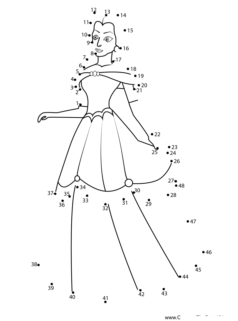 Belle-Guilty dot to dot worksheets