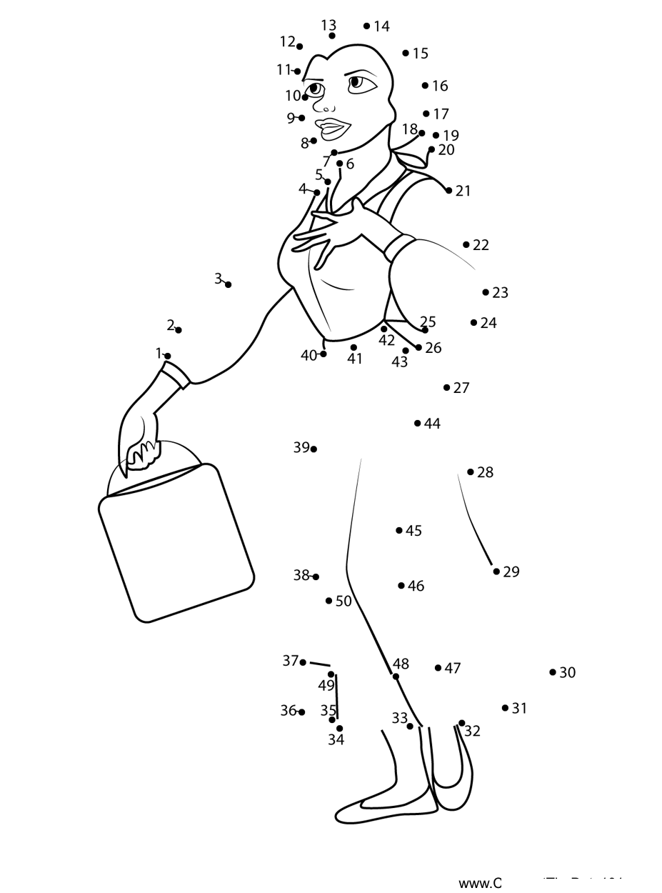 Belle-In-Backyard dot to dot worksheets