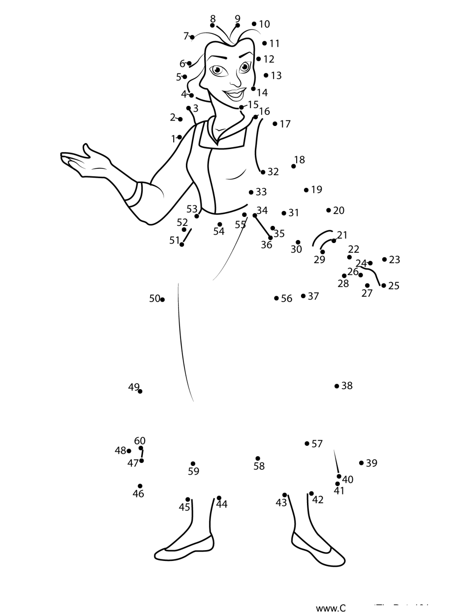 Belle-Passionate dot to dot worksheets