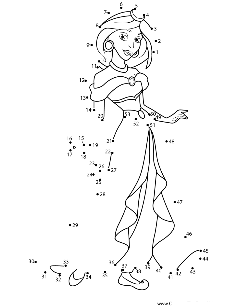 Jasmine-Compassionate dot to dot worksheets