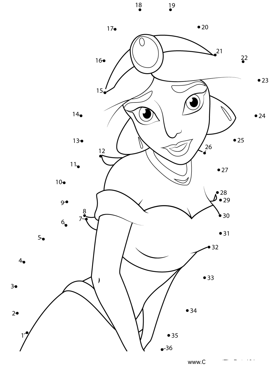 Jasmine-Daughter-Of-Sultan-Of-Agrabah dot to dot worksheets