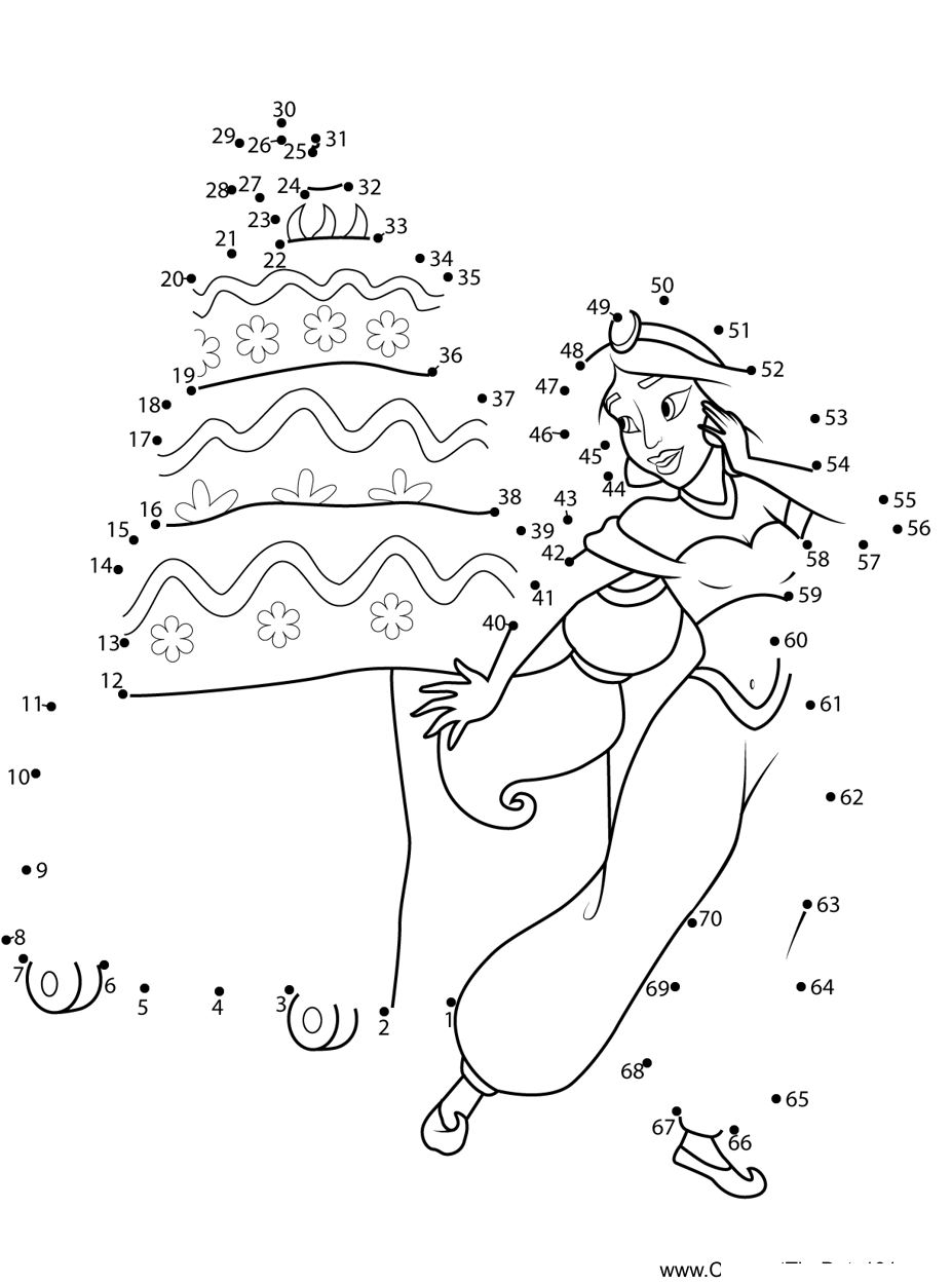 Jasmine-With-Wedding-Cake dot to dot worksheets