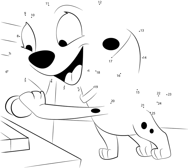 101-Dalmatians-Happy-Dot-To-Dot dot to dot worksheet