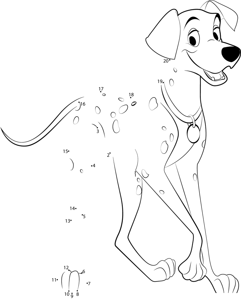 101-Dalmatians-Photo-Dot-To-Dot dot to dot worksheet