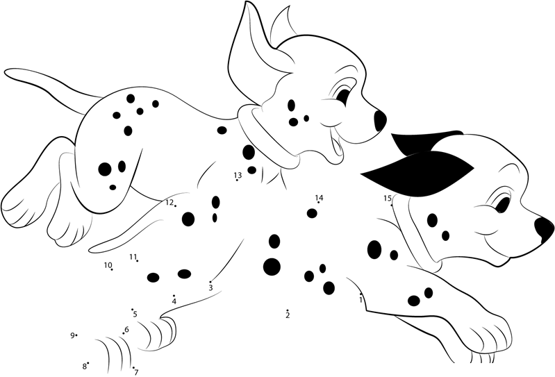 Dog-Run-Dot-To-Dot dot to dot worksheets