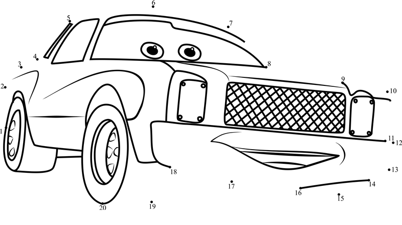 Darrell-Cartrip-From-Cars-3-Dot-To-Dot printable dot to dot worksheet