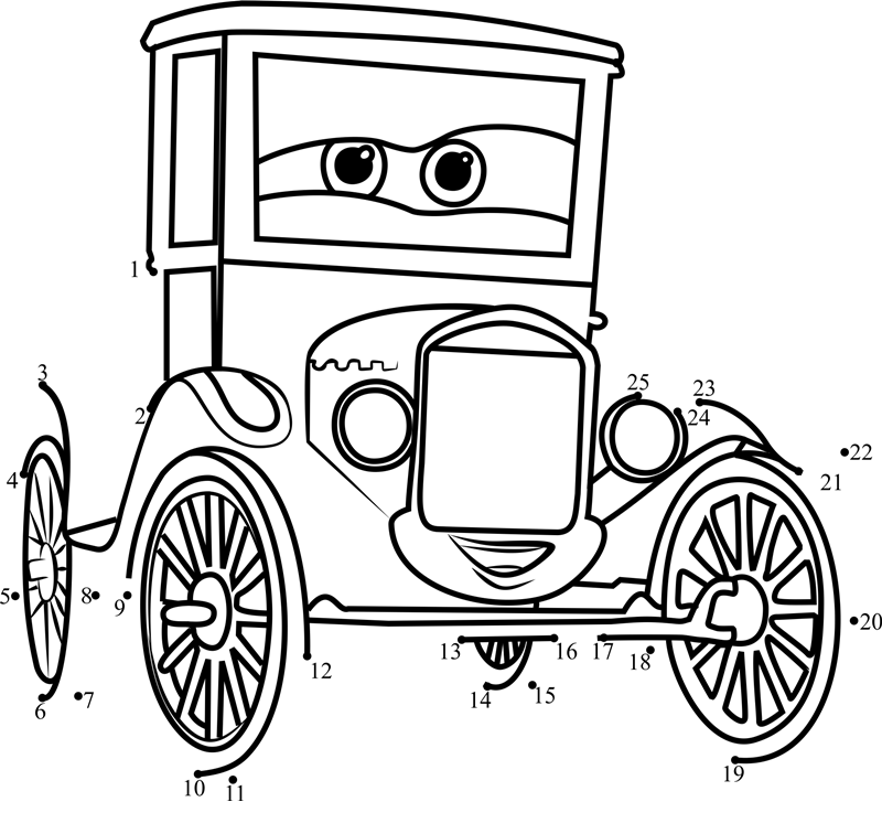 Lizzie-From-Cars-3-Dot-To-Dot printable dot to dot worksheet