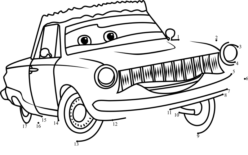 Rusty-Rust-Eze-From-Cars-3-Dot-To-Dot printable dot to dot worksheet