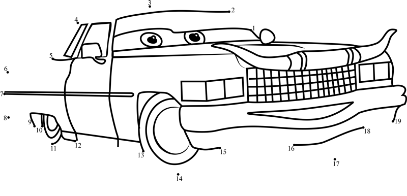 Tex-Dinoco-From-Cars-3-Dot-To-Dot printable dot to dot worksheet