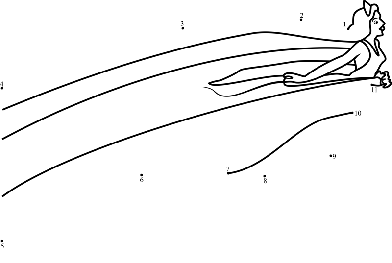 Iris-From-Fantasia-Dot-To-Dot printable dot to dot worksheet