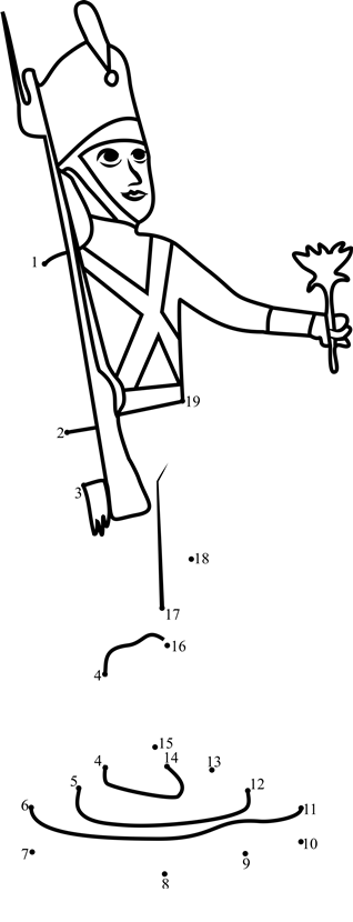 Tin-Soldier-From-Fantasia-Dot-To-Dot printable dot to dot worksheet