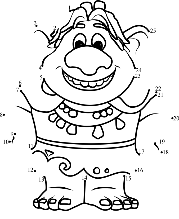 Bulda-Frozen-Dot-To-Dot printable dot to dot worksheet