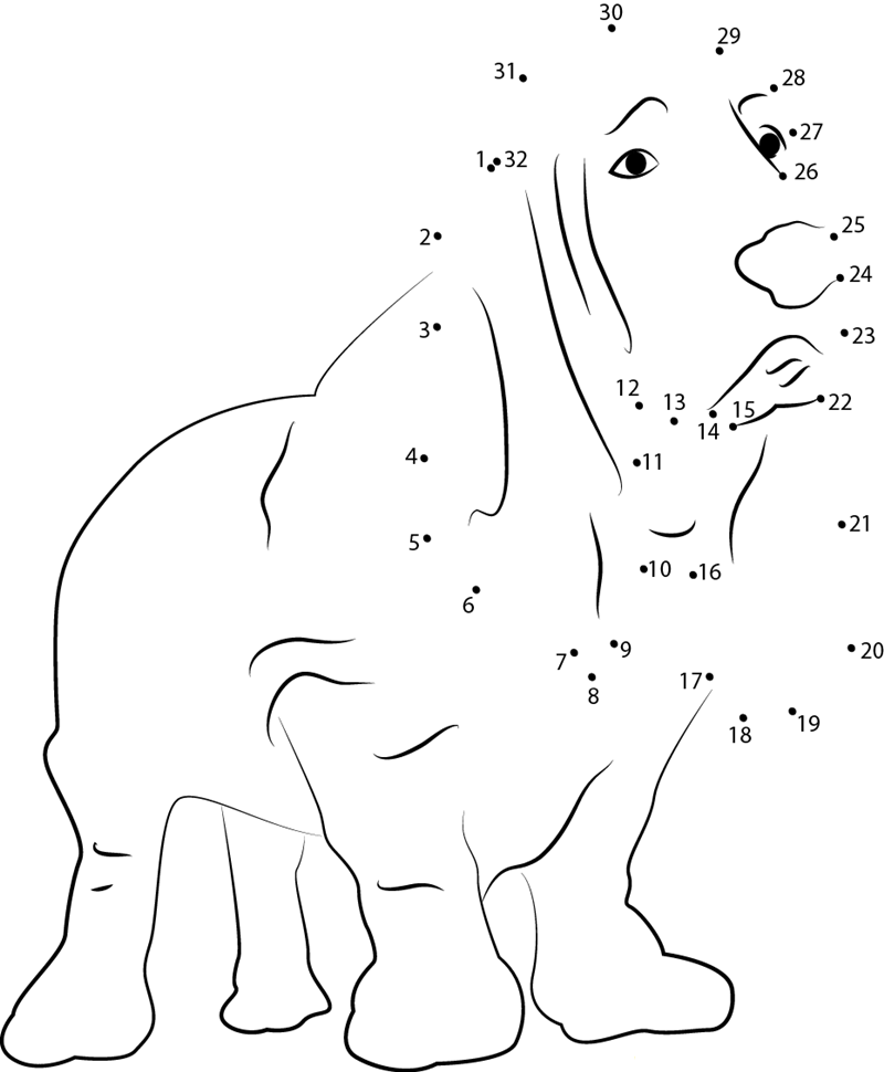 Dog Up dot to dot worksheets