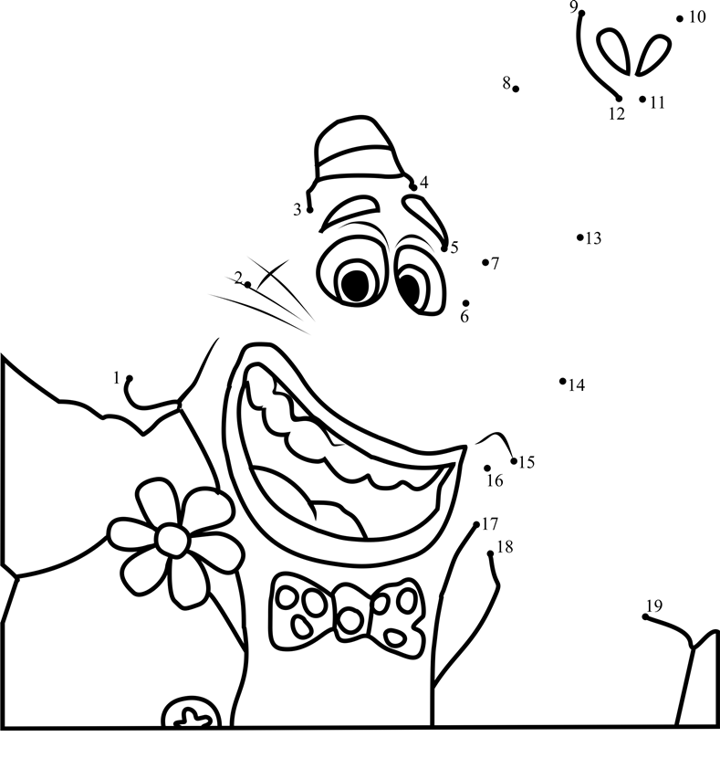 Inside-Out-Bing-Bong-Face-Dot-To-Dot printable dot to dot worksheet