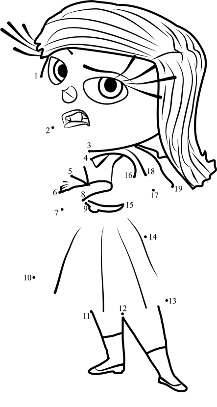 Inside-Out-Disgust-Dot-To-Dot printable dot to dot worksheet