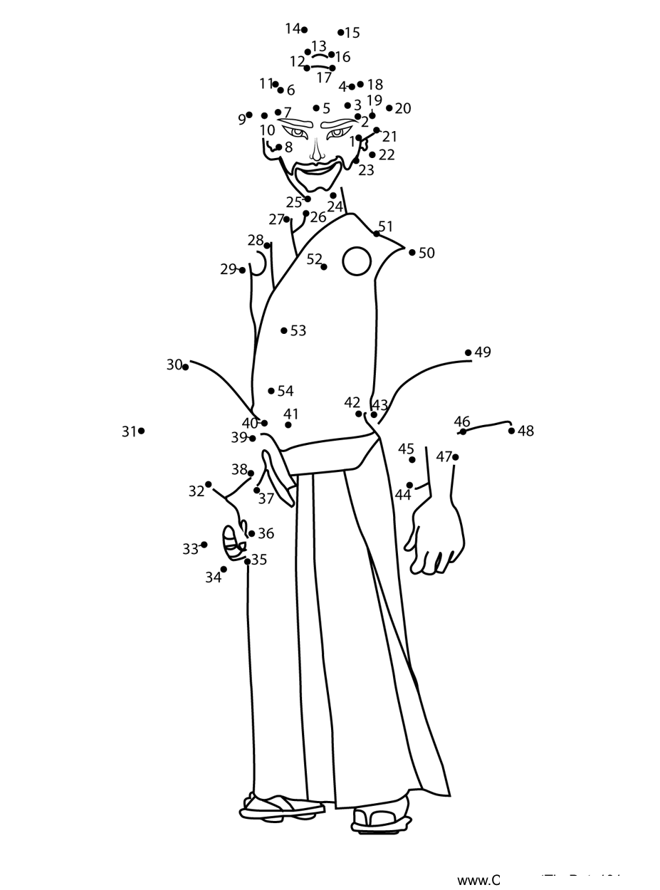 Hanzo-Kubo-And-The-Two-Strings printable dot to dot worksheet