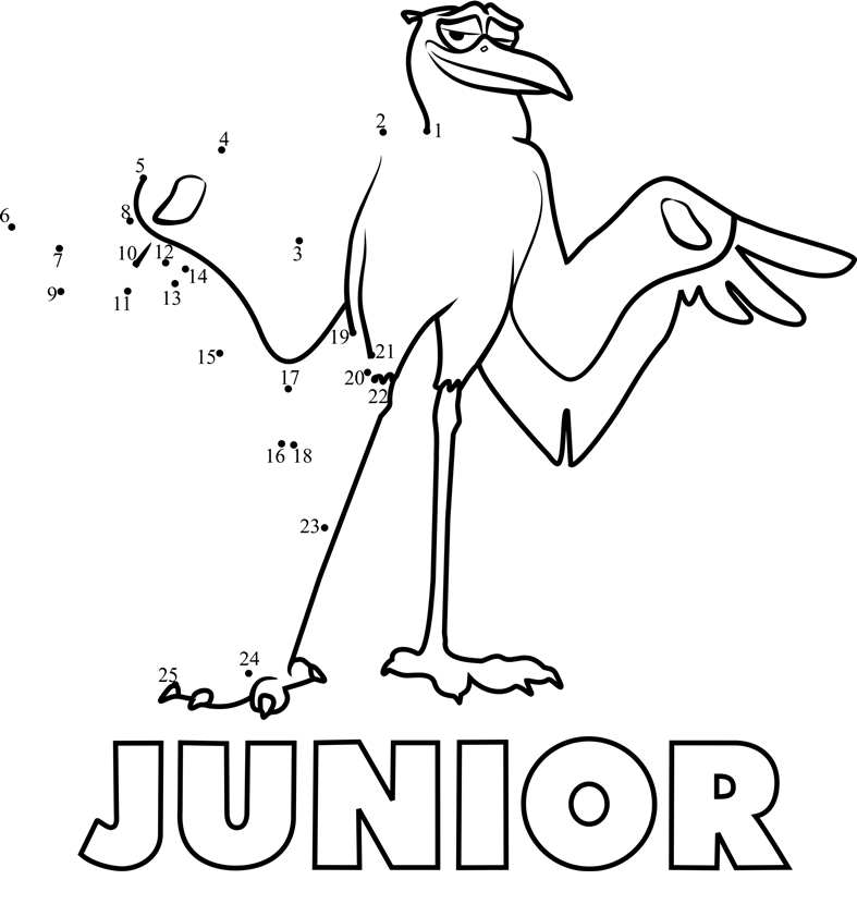 Junior-Storks-Dot-To-Dot printable dot to dot worksheet