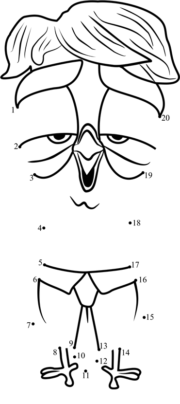 Pigeon-Toady-Storks-Dot-To-Dot printable dot to dot worksheet