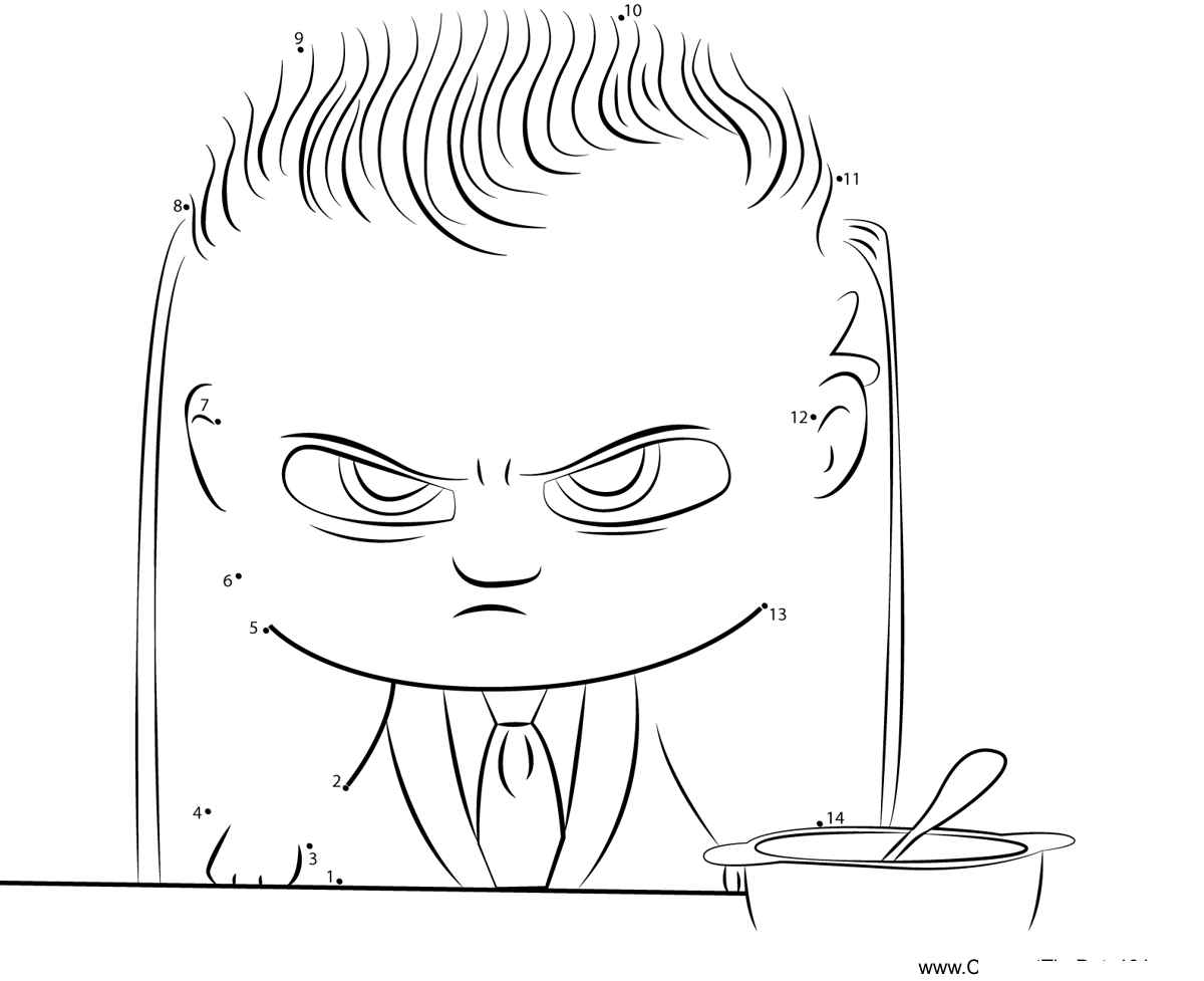 Angry-Boss-Baby-The-Boss-Baby dot to dot worksheets