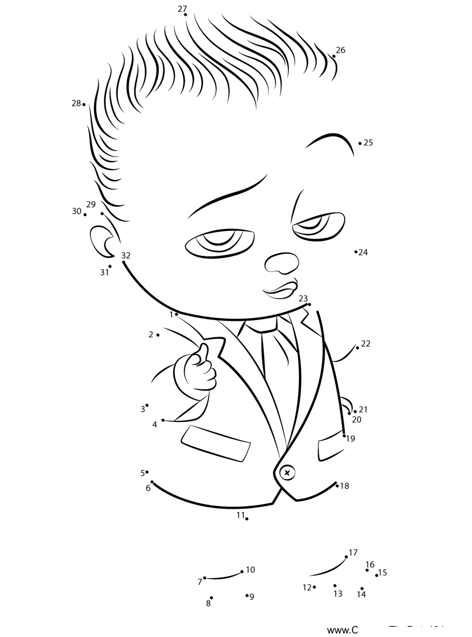 Boss-Baby-The-Boss-Baby printable dot to dot worksheet