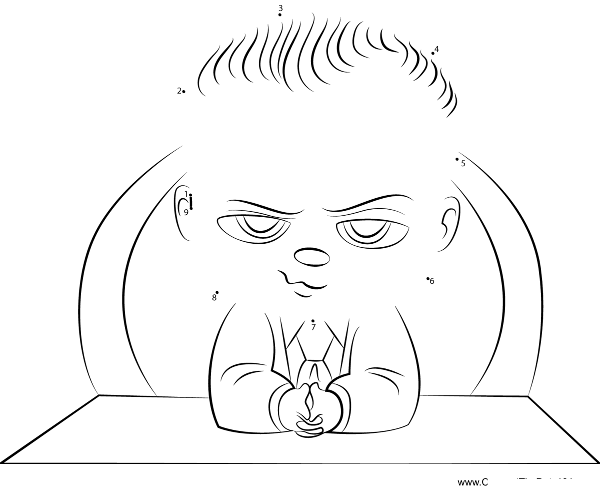 The-Boss-Baby-The-Boss-Baby printable dot to dot worksheet