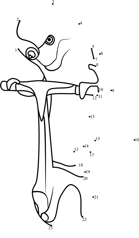 Dr-Blowhole-From-The-Penguins-Of-Madagascar-Dot-To-Dot printable dot to dot worksheet