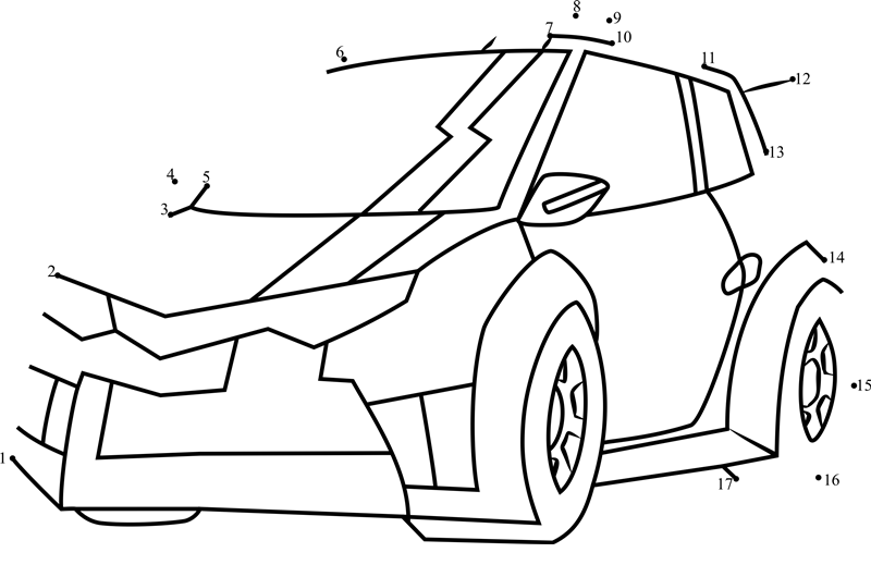 Bumblebee-Disguised-From-Transformers-Dot-To-Dot dot to dot worksheets