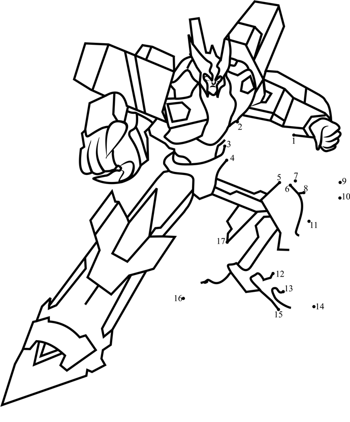 Megatronus-From-Transformers-Dot-To-Dot dot to dot worksheets