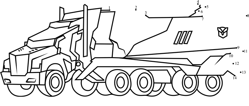 Optimus-Prime-Disguised-From-Transformers-Dot-To-Dot dot to dot worksheets