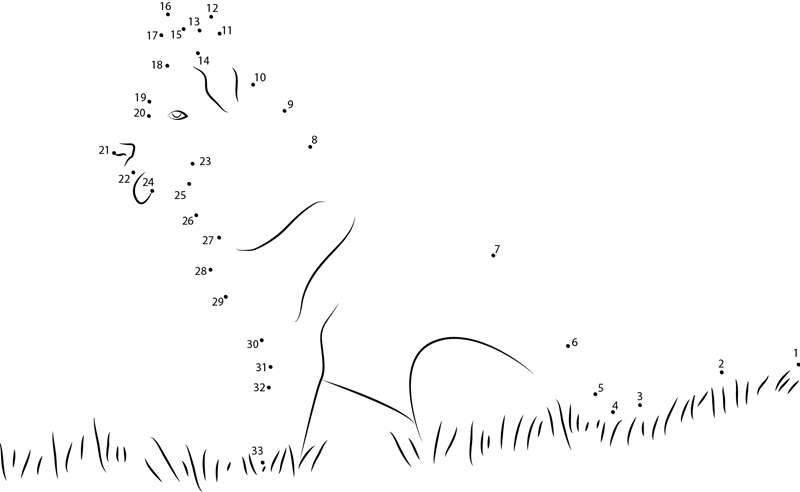 Labrador Dog dot to dot worksheets