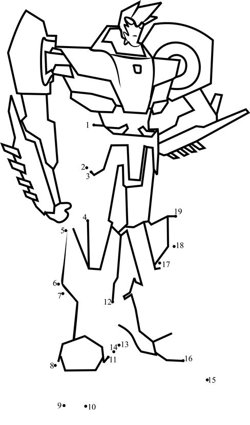 Sideswipe-From-Transformers-Dot-To-Dot dot to dot worksheets