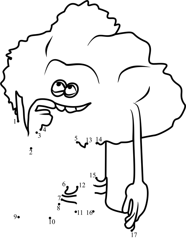 Cloud-Guy-In-Trolls-Dot-To-Dot dot to dot worksheets