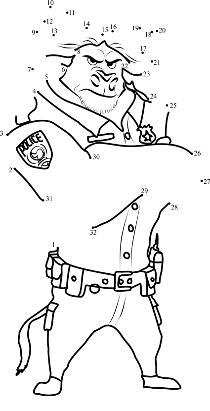 Chief-Bogo-Dot-To-Dot dot to dot worksheets