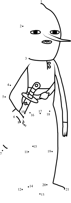 Earl-Of-Lemongrab-Dot-To-Dot dot to dot worksheet