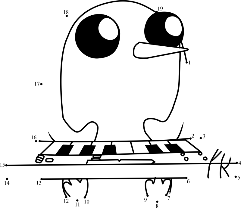 Gunter-With-Keyboard-Dot-To-Dot printable dot to dot worksheet