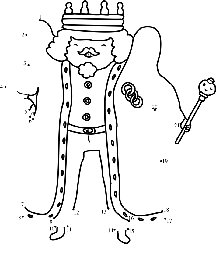 King-Of-Ooo-Dot-To-Dot printable dot to dot worksheet