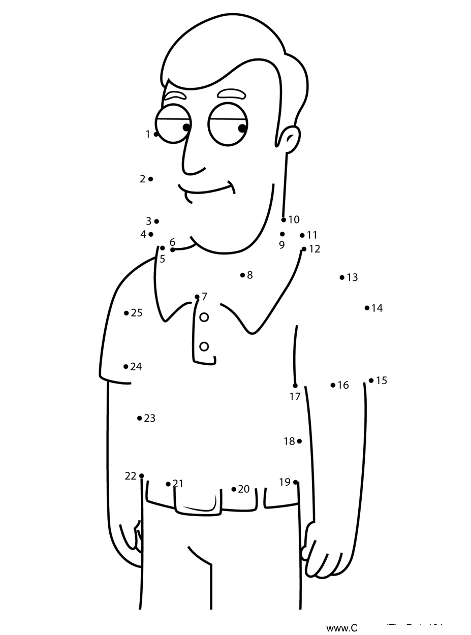 Greg-Corbin-American-Dad dot to dot worksheets