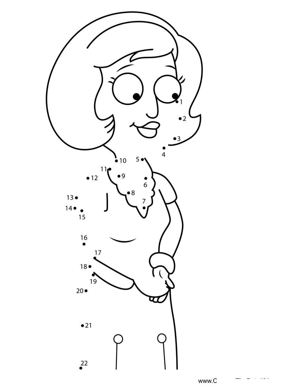 Judy-Panawitz-American-Dad printable dot to dot worksheet