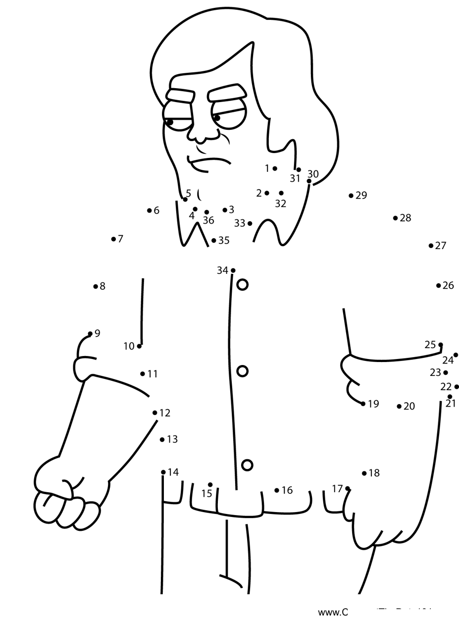 Stelio-Kontos-American-Dad printable dot to dot worksheet