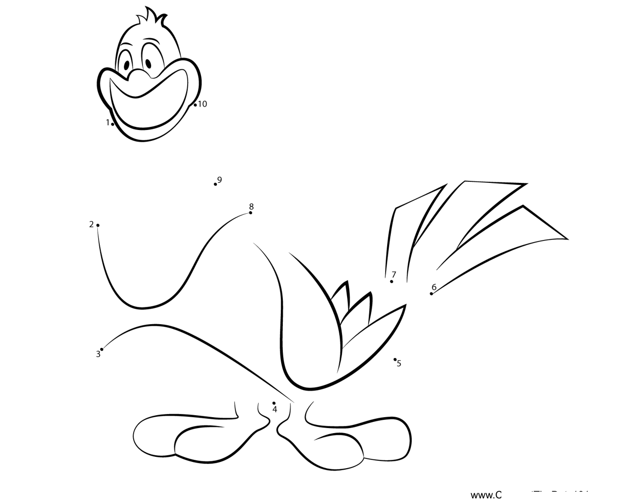 Squit-Animaniacs printable dot to dot worksheet