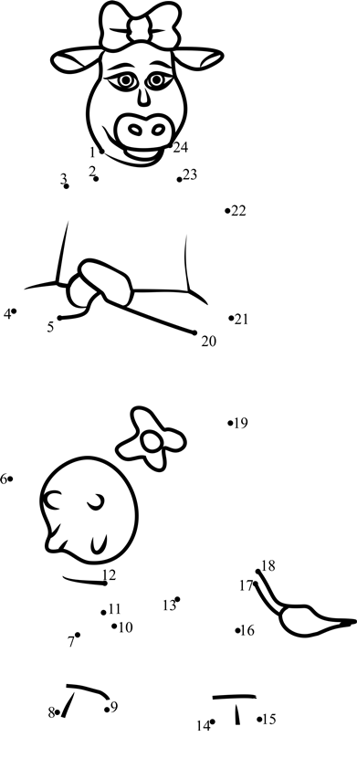 Abby-From-Back-At-The-Barnyard-Dot-To-Dot printable dot to dot worksheet