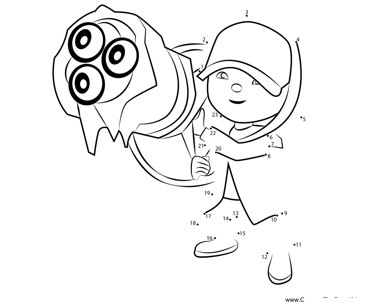 Boboiboy-Ice-Boboiboy printable dot to dot worksheet