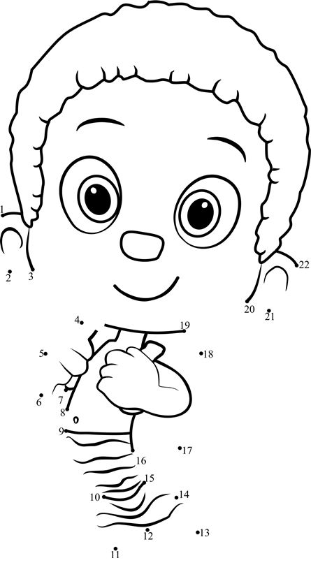 Goby-From-Bubble-Guppies-Dot-To-Dot printable dot to dot worksheet