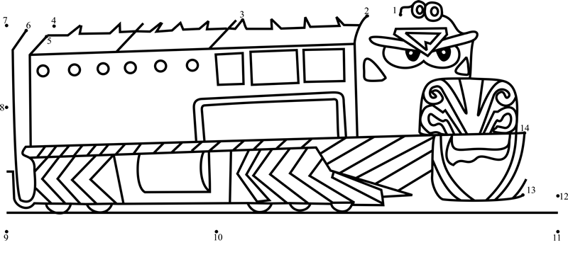 Machu-Picchu-Chuchu-From-Bubble-Guppies-Dot-To-Dot printable dot to dot worksheet