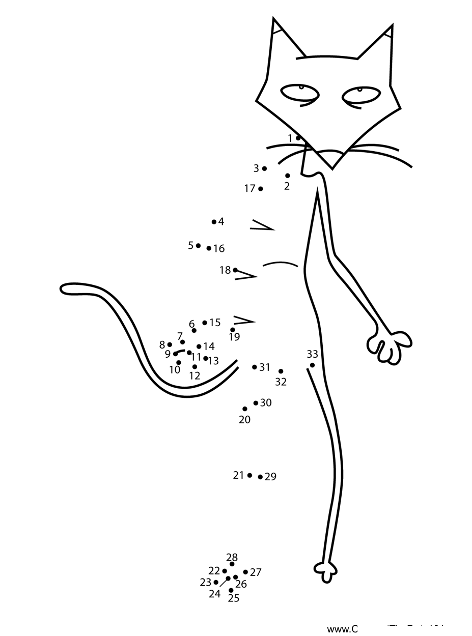 Katz-Courage-The-Cowardly-Dog printable dot to dot worksheet